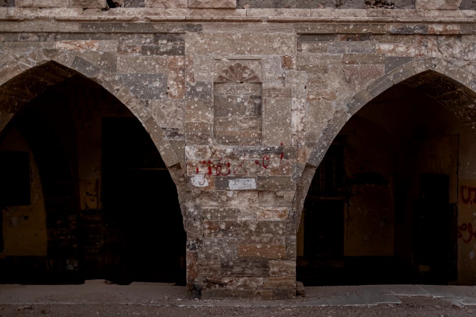 Views of a partially destroyed Aghawat Mosque in the old city of Mosul, in summer of 2019 after war with the Islamic State 23