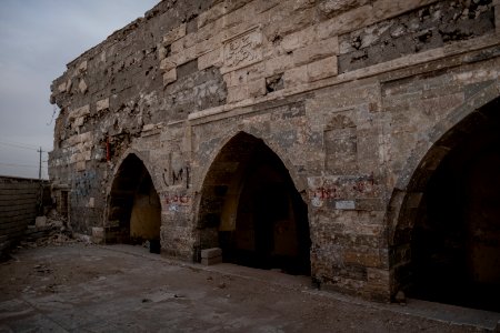 Views of a partially destroyed Aghawat Mosque in the old city of Mosul, in summer of 2019 after war with the Islamic State 26