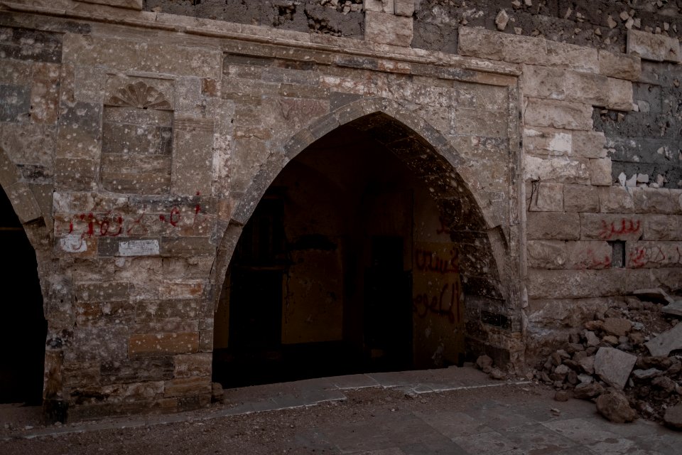 Views of a partially destroyed Aghawat Mosque in the old city of Mosul, in summer of 2019 after war with the Islamic State 24