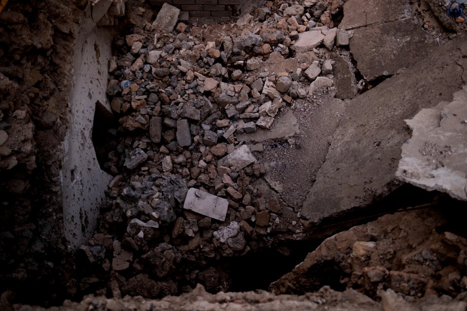 Views of a partially destroyed Aghawat Mosque in the old city of Mosul, in summer of 2019 after war with the Islamic State 17