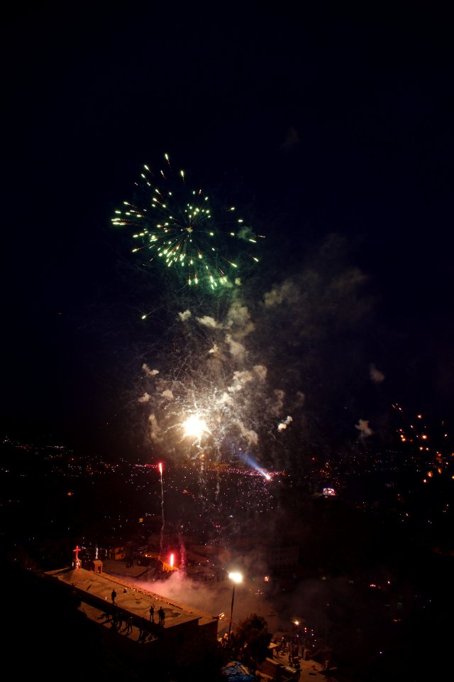 Views of fireworks for the Nawroz festival in 2018 in Akre 12