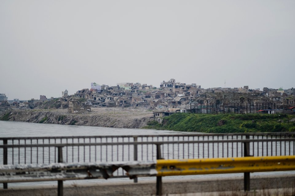 Views of a drive in April of 2019 through Mosul 36