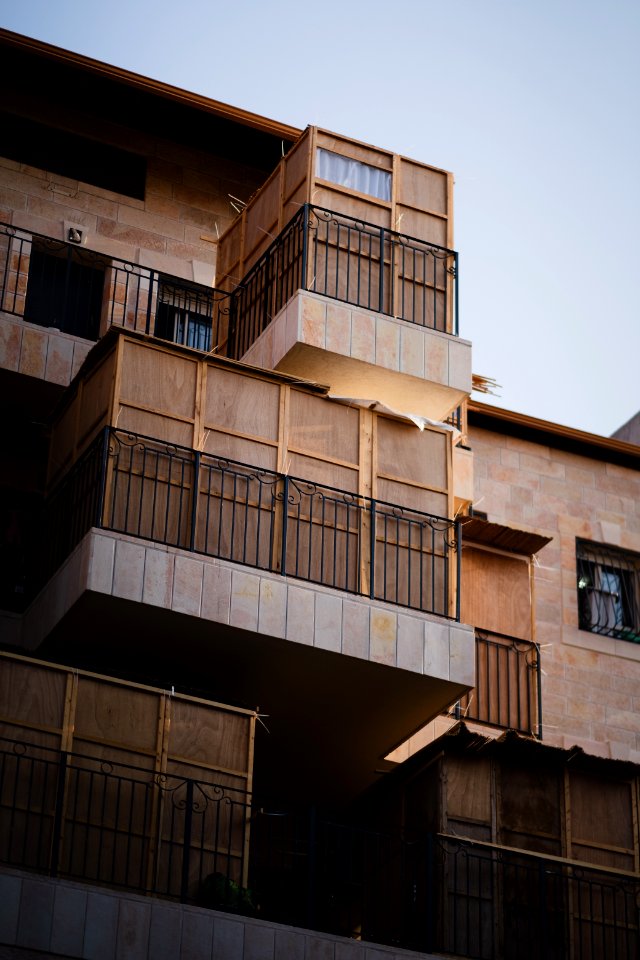 Views of a sukkah in and around Mea Shearim neighborhood in Jerusalem in October 2019 during Sukkot 33