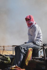 Views of fires spreading in summer of 2019 across villages near Shingal, being put out by Ezidi volunteers 05