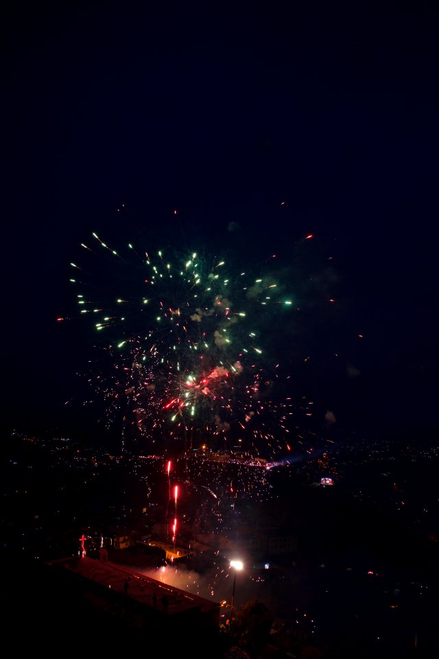 Views of fireworks for the Nawroz festival in 2018 in Akre 16