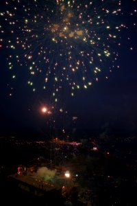 Views of fireworks for the Nawroz festival in 2018 in Akre 01