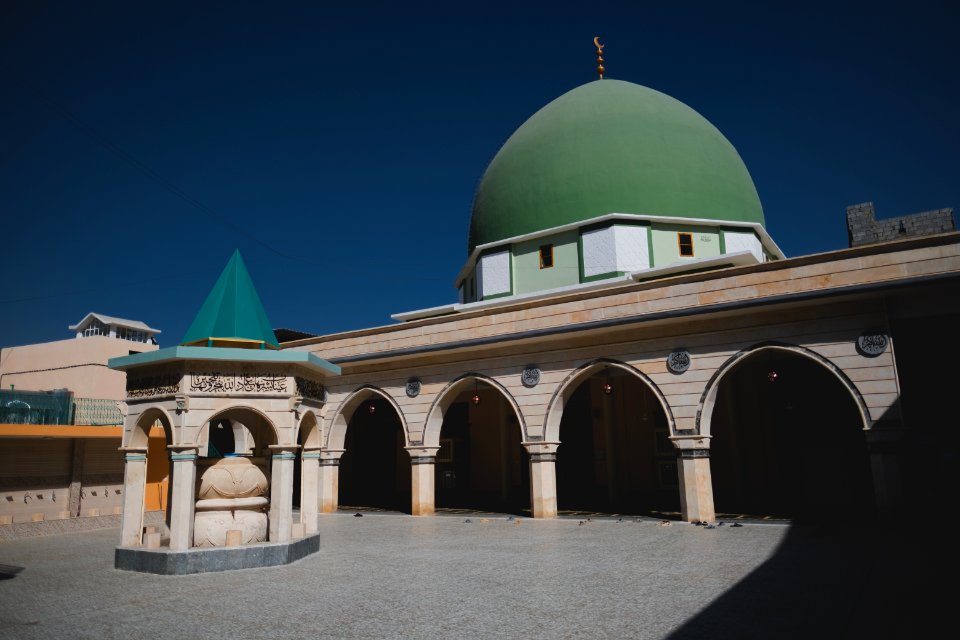Views of Pasha Mosque in the old city of Mosul in the summer of 2019, after war with the Islamic State 21