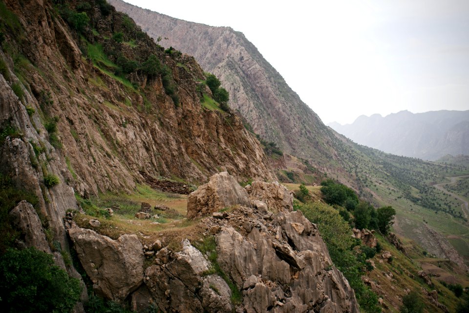 Views of nature, villages, and an abandoned resort project behind Bekhma Dam 09
