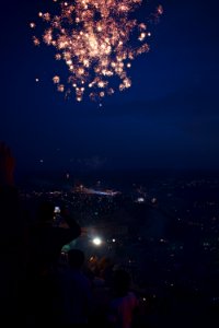 Views of fireworks for the Nawroz festival in 2018 in Akre 14