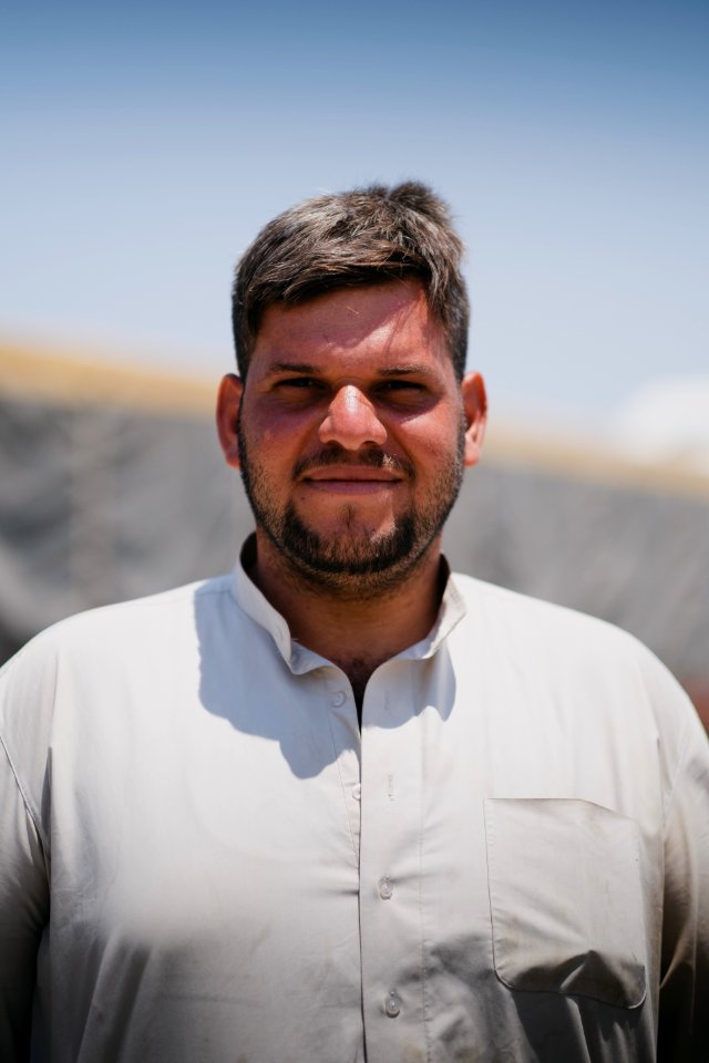 Views of interviews and meetings with Arab truck drivers in summer of 2019 waiting in Sinjar to deliver grain from Anbar and other Arab regions of Iraq 02