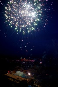 Views of fireworks for the Nawroz festival in 2018 in Akre 10