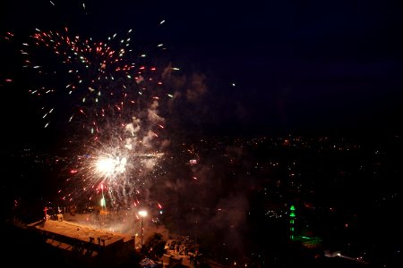 Views of fireworks for the Nawroz festival in 2018 in Akre 08