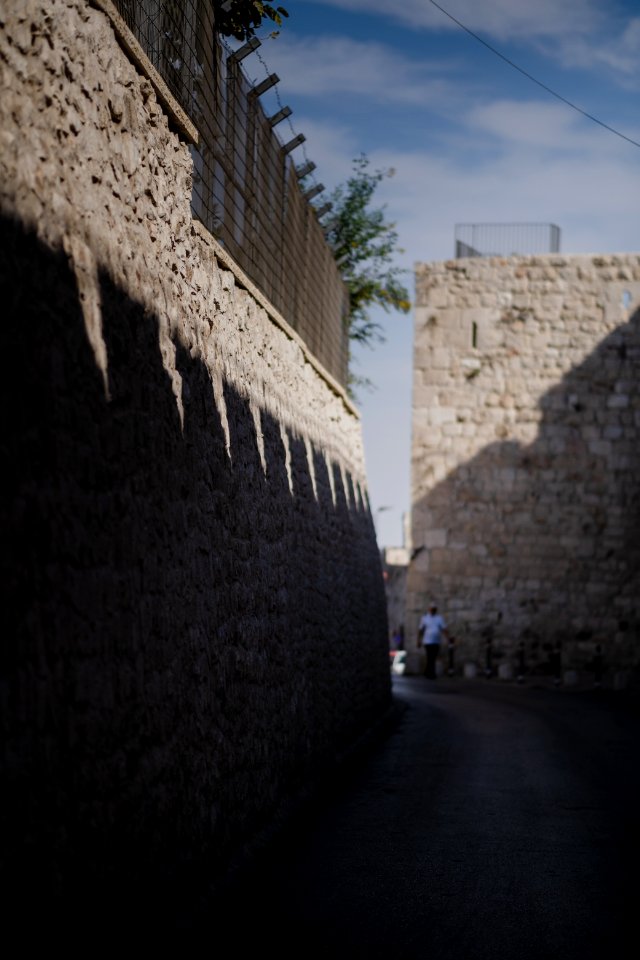 Views in October of 2019 going toward the Jewish quarter in the Old City of Jerusalem 21