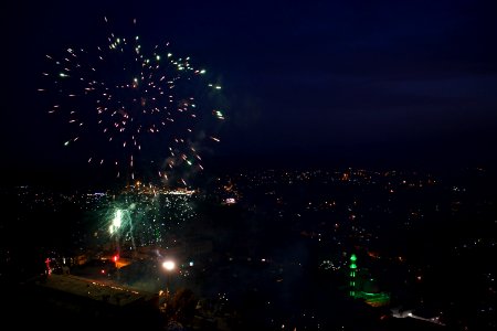 Views of fireworks for the Nawroz festival in 2018 in Akre 03