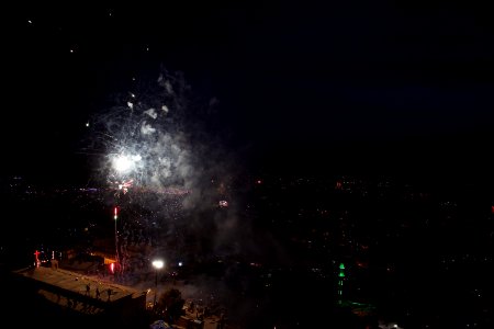 Views of fireworks for the Nawroz festival in 2018 in Akre 02