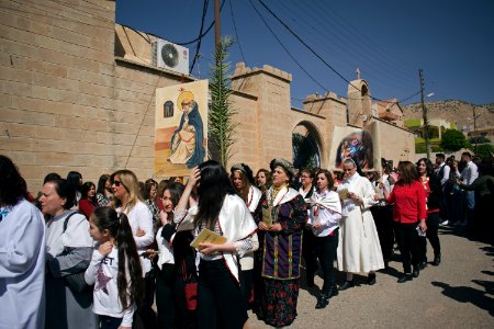Views of Palm Sunday festivities in 2018 in alQosh 04