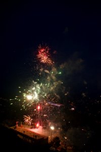 Views of fireworks for the Nawroz festival in 2018 in Akre 04