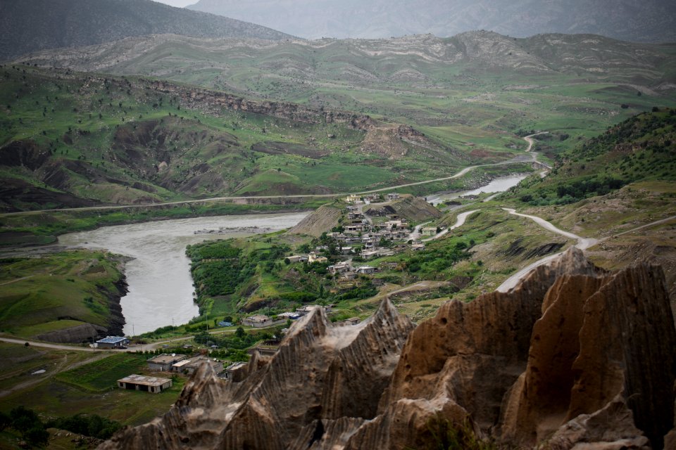 Views of nature, villages, and an abandoned resort project behind Bekhma Dam 08