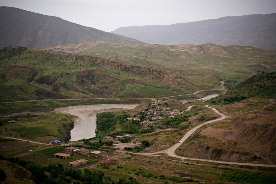 Views of nature, villages, and an abandoned resort project behind Bekhma Dam 02