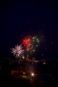 Views of fireworks for the Nawroz festival in 2018 in Akre 13