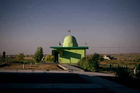 Views around the Kakaii shrine of Shah Hayas in the village Wardik, with a jamkhana, cemetery, and auxiliary shrines attached 05