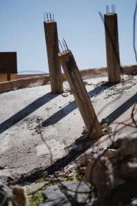 Views around the city center in April of 2019 in Shingal, especially destruction from the war with the Islamic State 03