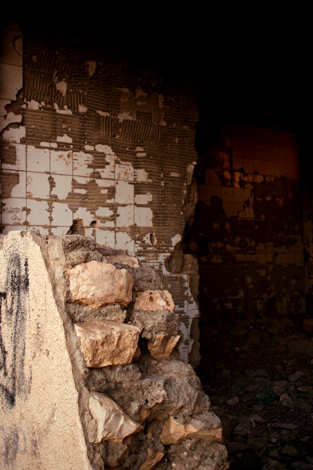 Views and details of Saddam Hussein's destroyed and vandalized villa near Sirsing 33