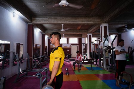 Views inside a gym in June of 2019 around the city center of Shingal 04