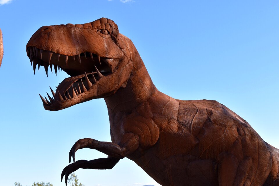 Metal figure dinosaurs