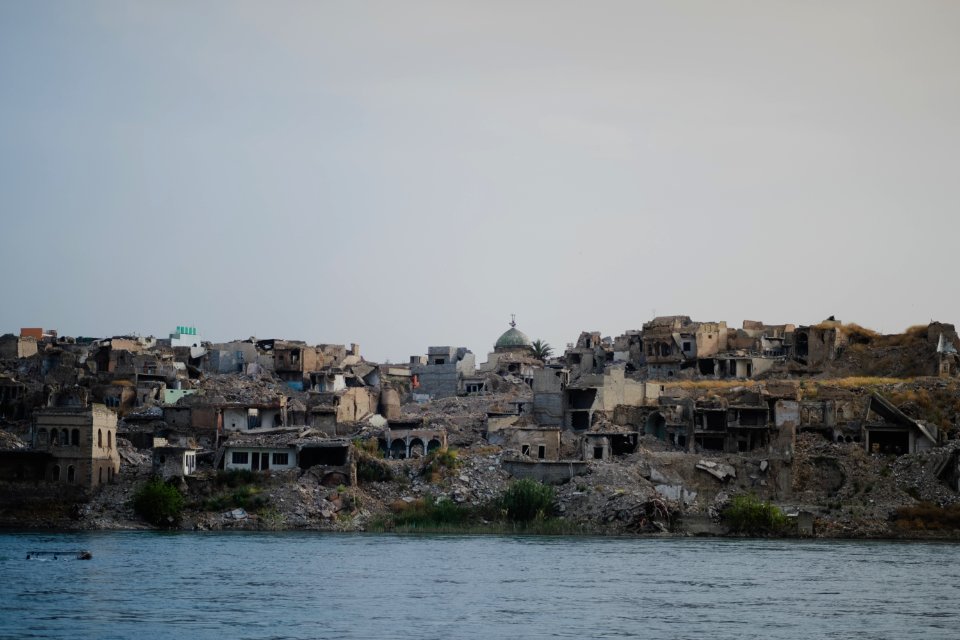 Views along the river Tigris in Mosul in 2019 when Moslawis go during the summer to cool down 17