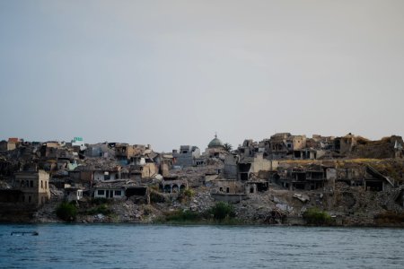 Views along the river Tigris in Mosul in 2019 when Moslawis go during the summer to cool down 17