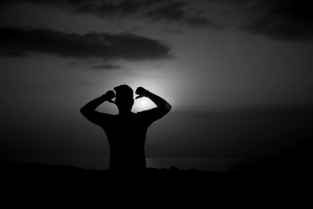 Views around Mount Nebo overlooking the Dead Sea and of a young man (Jordanian) 07