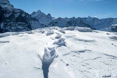 Snow grindelwald landscape photo