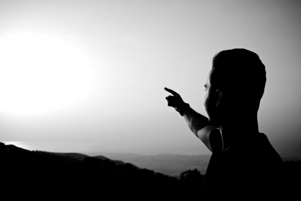 Views around Mount Nebo overlooking the Dead Sea and of a young man (Jordanian) 06