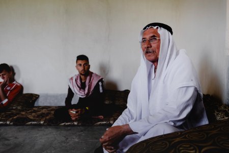Views in Wardia village, interviewing Shekh Khudeda (Abu Khidhir) of the Ezidis' Zendana tribe who rescued thousands from the Islamic State 04
