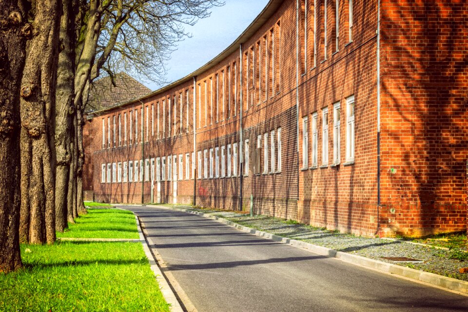 Streetscape facade brick