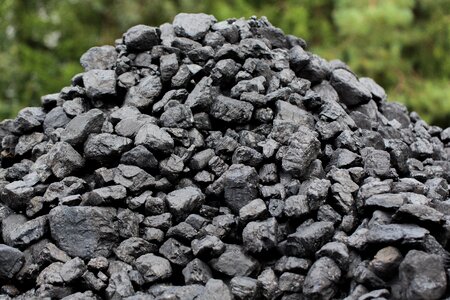 Briquettes fire barbecue