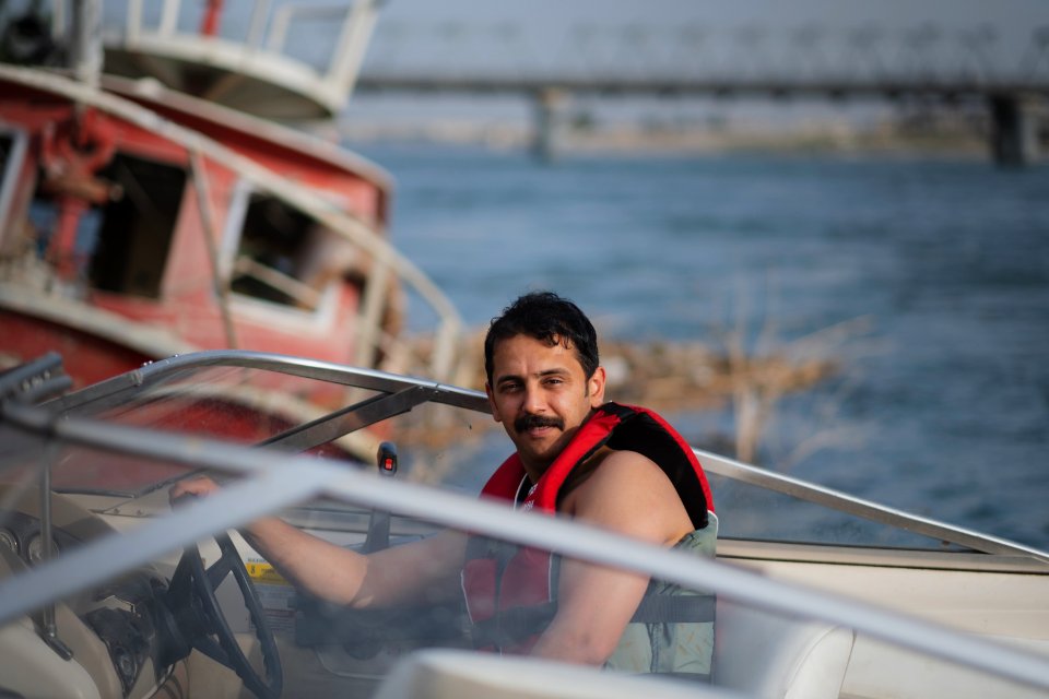 Views along the river Tigris in Mosul in 2019 when Moslawis go during the summer to cool down 11