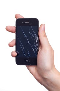 Display damage ad smartphone photo