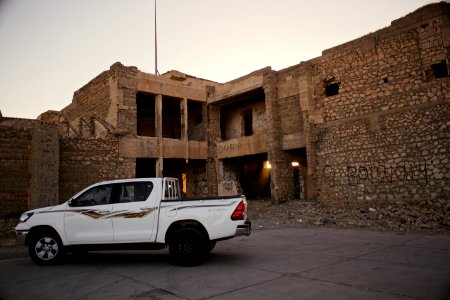 Views and details of Saddam Hussein's destroyed and vandalized villa near Sirsing 01