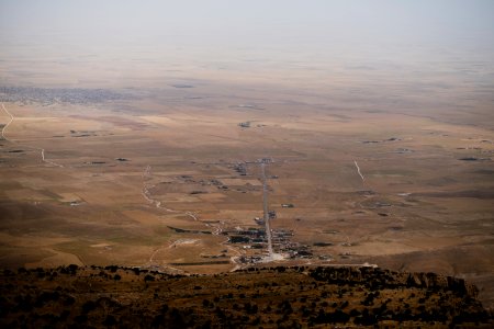 Views in June of 2019 of the north side of Sinjar mountain, as seen from the Ezidi shrine of Chil Mera 02
