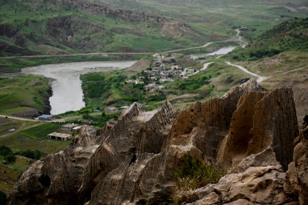 Views of the abandoned resort development behind Bekhma Dam 25