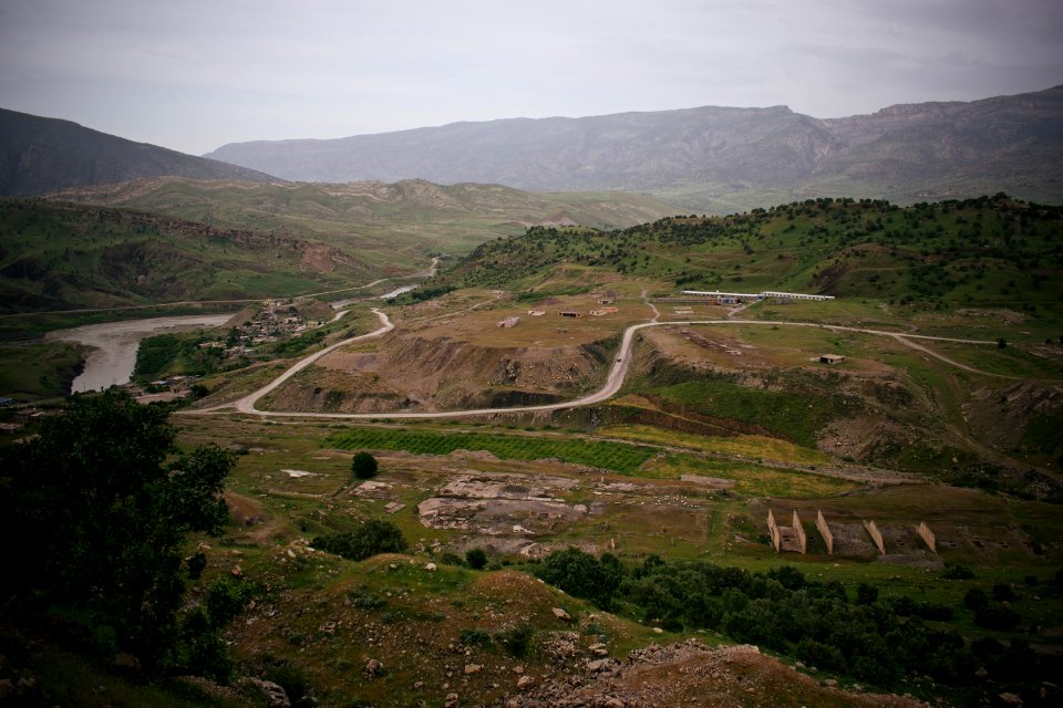 Views of the abandoned resort development behind Bekhma Dam 24