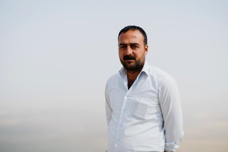 Views in June of 2019 of the caretaker of the Ezidi shrine of Chil Mera on Shingal Mountain 06