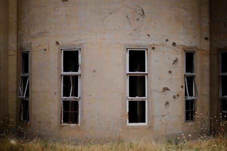 Views in June of 2019 of Sinjar's ruined silo, destroyed during the war with the Islamic State 19