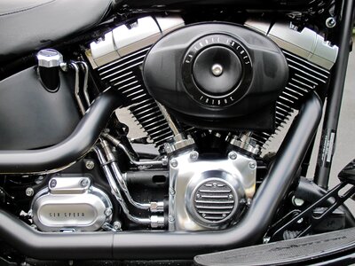 V-twin fat boy power train