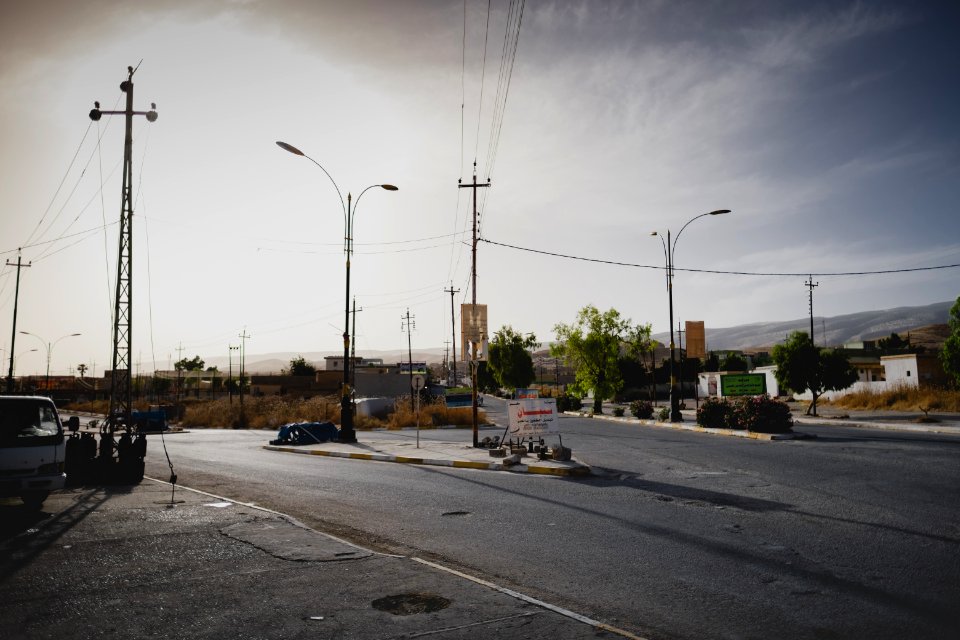 Views in June of 2019 of ruined buildings around the center of Shingal (Sinjar) town 02