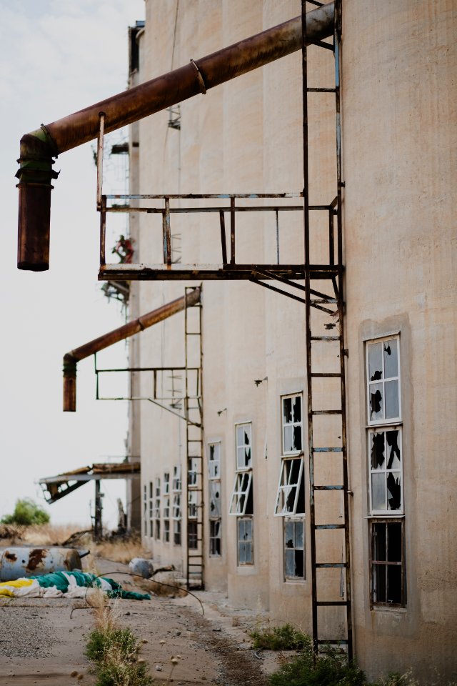 Views in June of 2019 of Sinjar's ruined silo, destroyed during the war with the Islamic State 20