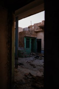 Views in June of 2019 of ruined buildings around the center of Shingal (Sinjar) town 28