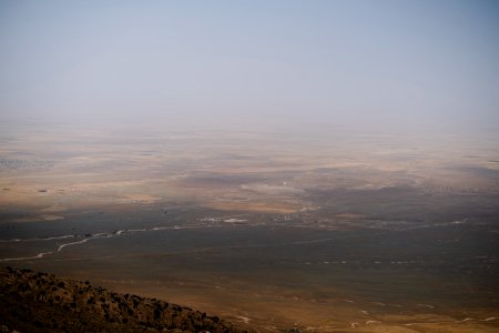 Views in June of 2019 of the north side of Sinjar mountain, as seen from the Ezidi shrine of Chil Mera 07